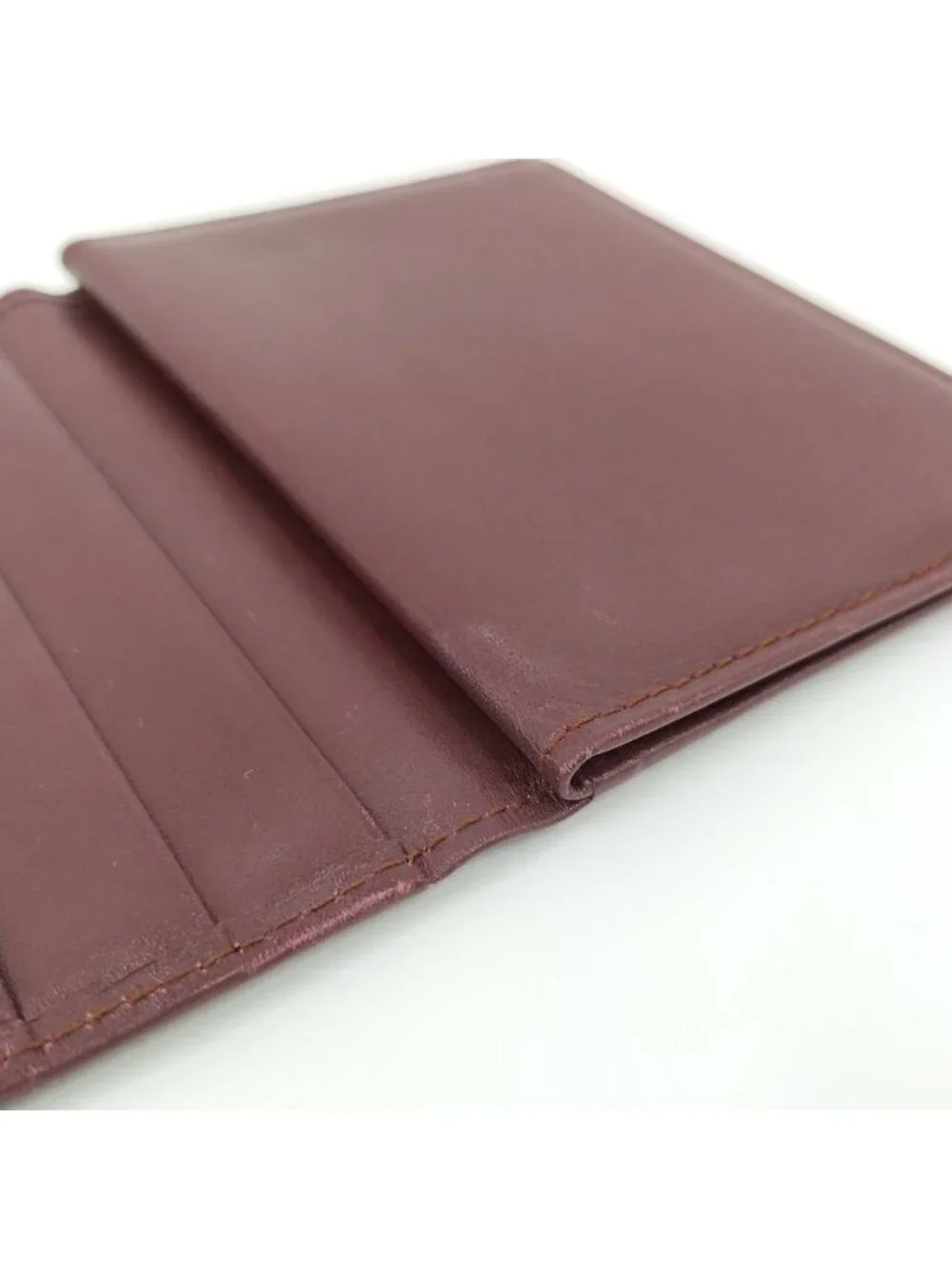 Cartier Must Line Pass Case Leather Bordeaux